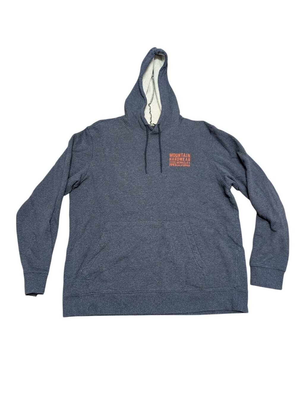MOUNTAIN HARDWEAR Men's Blue Hoodie Sweatshirt Berkeley California (XL)